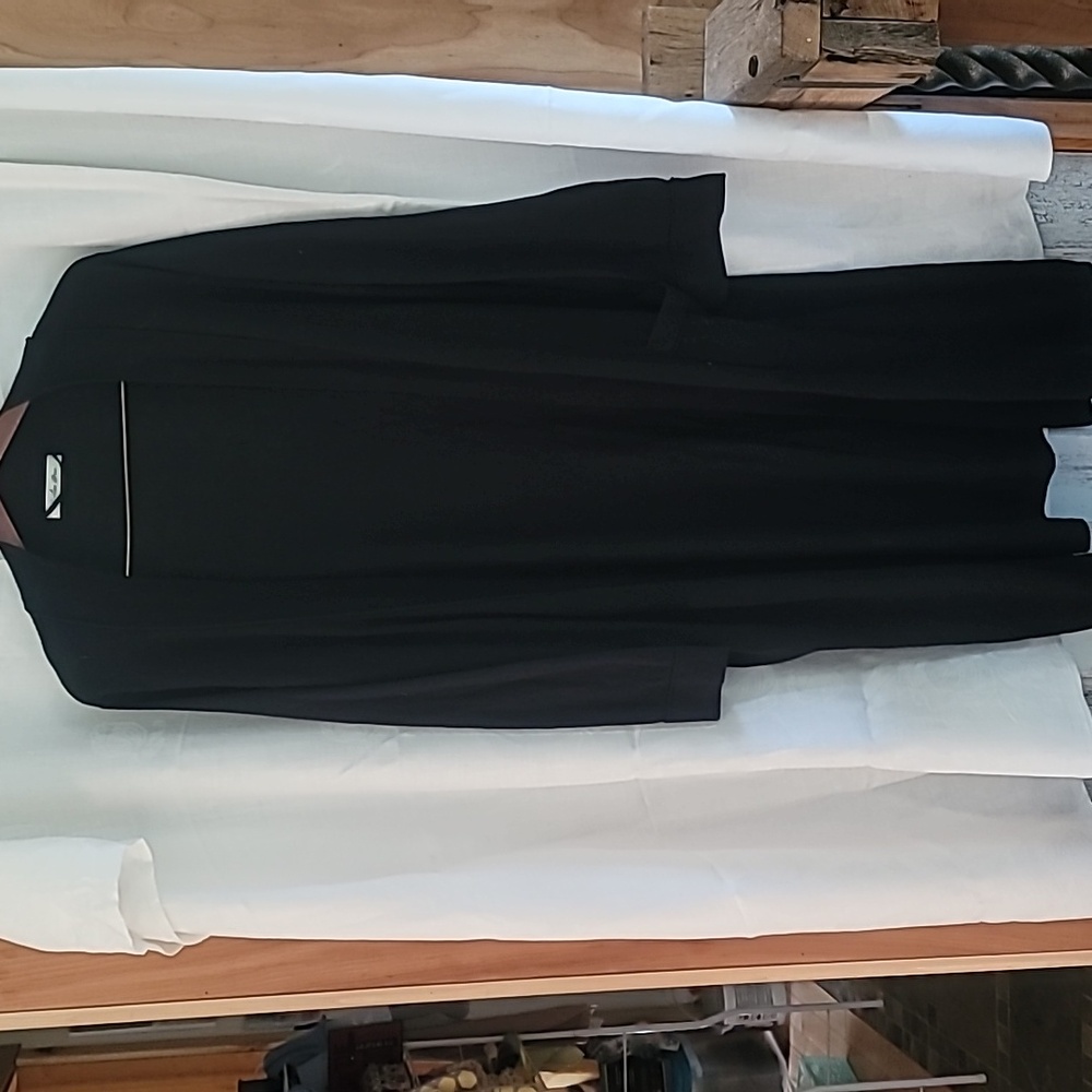 Long black cardigan lightweight  size L